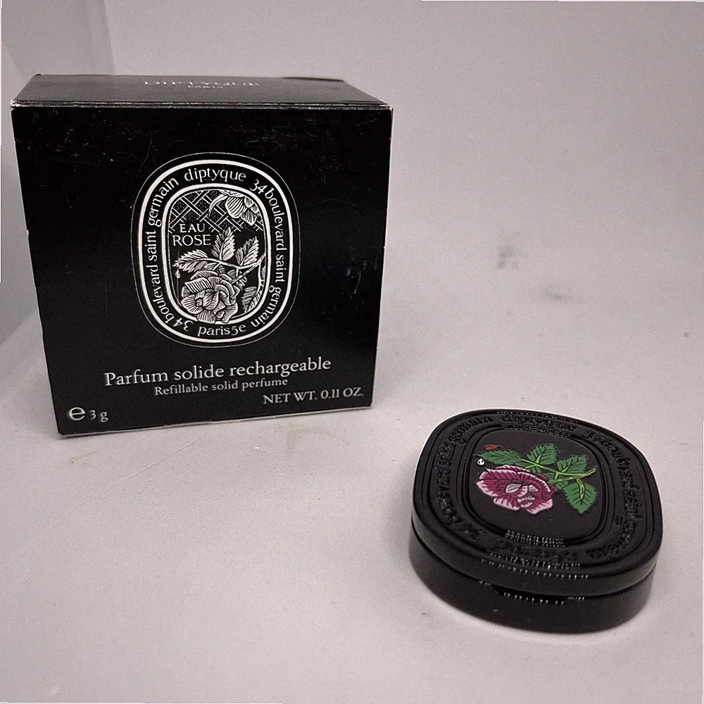 Diptyque Eau Rose Refillable Solid Perfume 0.11oz *Smudged*