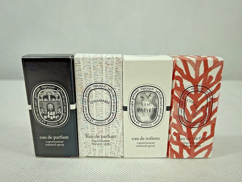 DIPTYQUE Perfume Samples Lot of 4 Eau de Parfum Paris