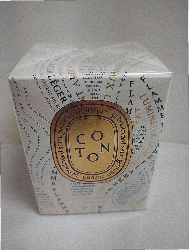 RARE New In Box Diptyque Paris Coton Candle 6.5 Oz Limited Edition Xmas Sealed